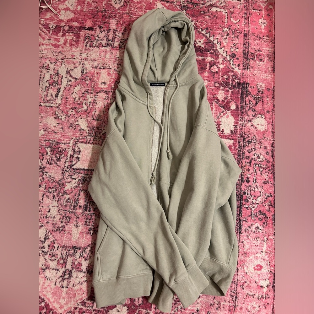 sage green brandy melville christy hoodie